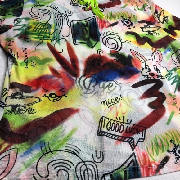 Shein Curve Shirt 2XL Rabbits Short Sleeve Tee - Picture 7 of 10